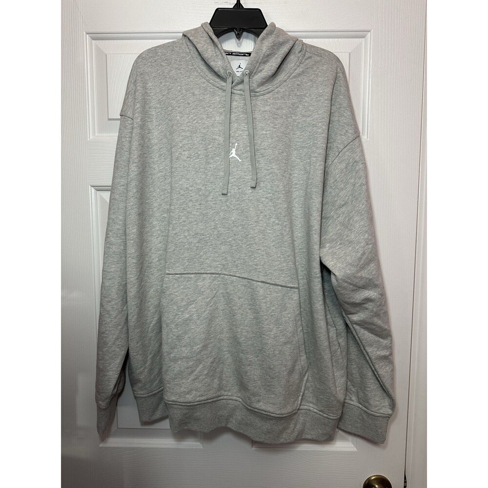 Size 2XL Air Jordan Men's Sport Dri-FIT Pullover Hoodie Gray FV8606-050 NEW